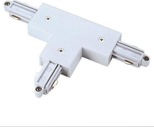 Σύνδεσμος Ράγας Φωτιστικών Aca Ταφ 2 Καλωδίων για Σποτ Λευκός