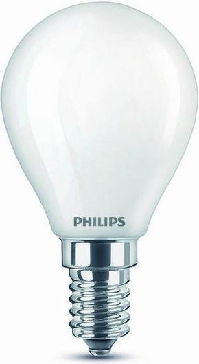 Philips Λάμπα LED 4.3W 82mm για Ντουί E14 και Σχήμα P45 Θερμό Λευκό 470lm