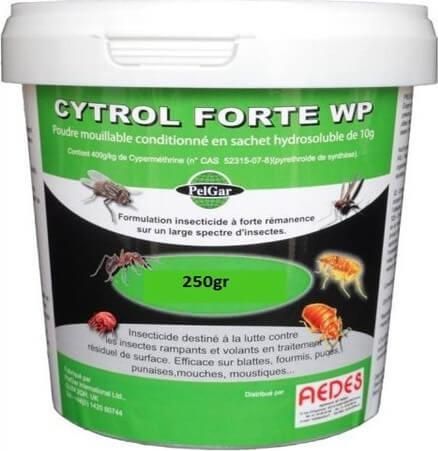 Εντομοκτόνος Σκόνη Protecta Cytrol Forte WP 250gr για Κατσαρίδες / Κουνούπια / Μύγες