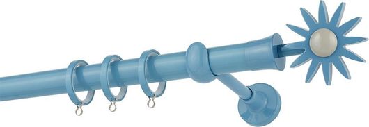 Κουρτινόξυλο Βέργας Zogometal Color Pop Super Gloss Μονό CP4054 Γαλάζιο - Γκρι 3.00m