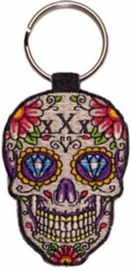 Μπρελόκ Κεντητό Skull-Mexican 1835-K