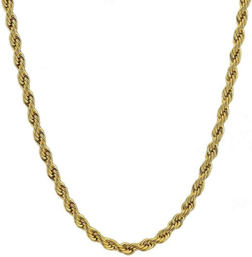 Αλυσίδα Λαιμού Goldsmith 2406202107GC με Στριφογυριστό Σχήμα Επιχρυσωμένο Χρυσό