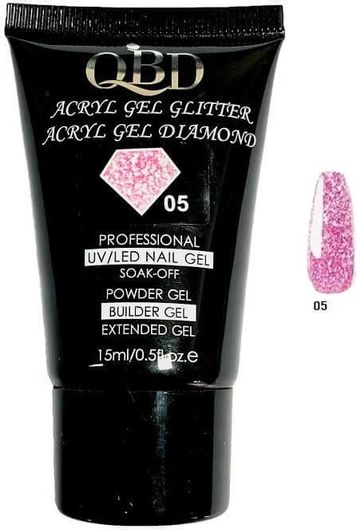 Acrygel QBD Uv/Led Diamond Glitter 05 15ml