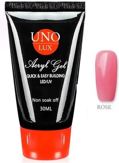 Acrygel UNO Lux Uv/Led Rose 30ml