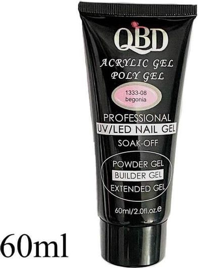 Acrygel QBD Uv/Led Begonia 08 60ml