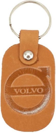 Μπρελόκ Volvo 6215-K Δερμάτινο Καφέ