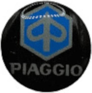 Αυτοκόλλητο Σήμα Κλειδιού Piaggio 14mm 2162-bu Μαύρο