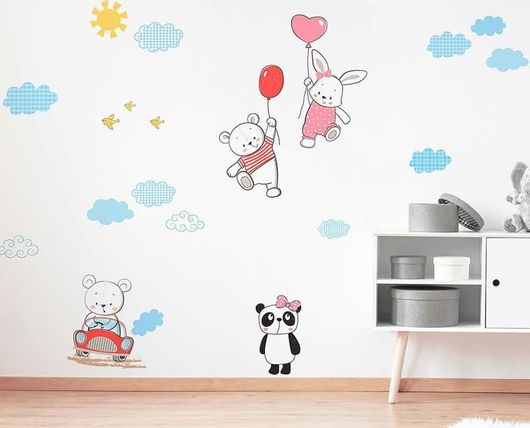 Αυτοκόλλητο Παιδικού Δωματίου Agno Funny Bears 18307 XL 20τμχ