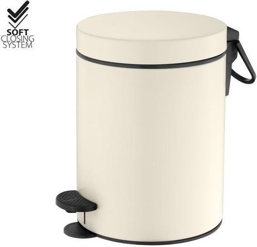 Καλαθάκι Μπάνιου Sanco 90680-Μ102 Inox 5lt Μπεζ