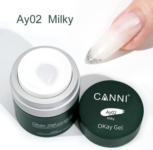 Builder Gel Νυχιών Canni Okay Ay02 Milky 15ml