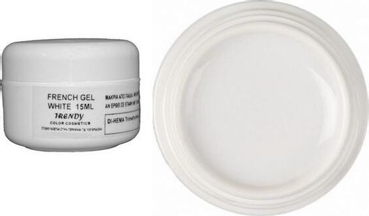 French Gel Νυχιών Trendy Cosmetics 5ml Λευκό