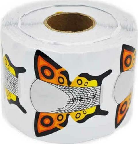 Φόρμες Νυχιών Πεταλούδα 500τμχ Κίτρινο