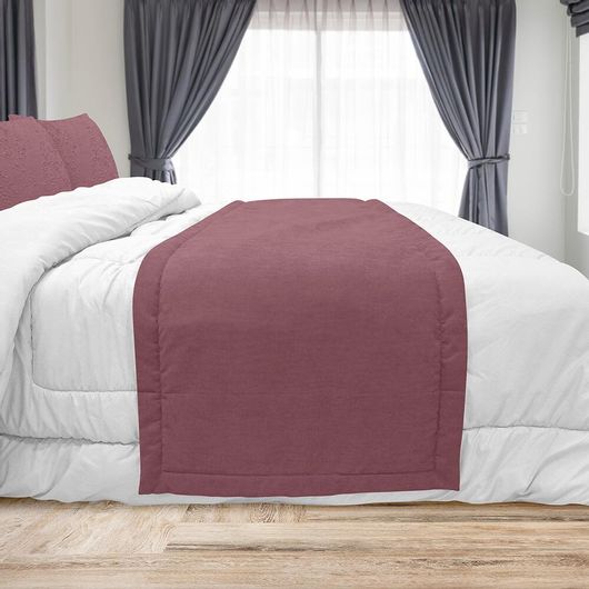 Ράνερ Κρεβατιού Ξενοδοχείου Lino Home 240x60cm Σκούρο Ροζ 