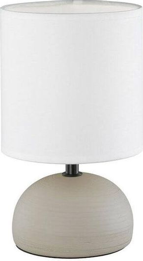 Πορτατίφ Trio Lighting R50351025 Luci με Μπεζ Καπέλο και Γκρι Βάση