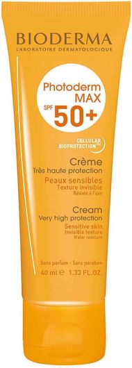 Αντηλιακή Κρέμα Προσώπου Bioderma Photoderm Max SPF50+ για Κανονικές, Ξηρές & Ευαίσθητες Επιδερμίδες 40ml