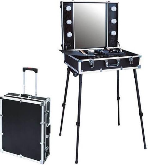 Βαλίτσα Μακιγιάζ με Φωτισμό TLR1058 Μαύρο