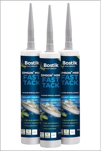 Λαστιχόκολλα ταχείας συγκόλλησης Bostik Simson MSR Fast Tack 290ml Μαύρο