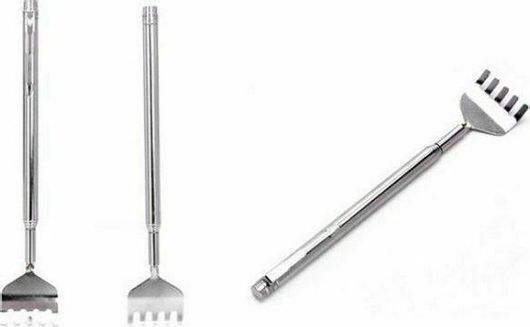 Ξύστρα Πλάτης Τηλεσκοπική Ασημί