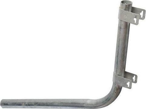 Βάση για Τοποθέτηση Προβολέα Eurolamp Eriban 147-22411 1m Ασημί