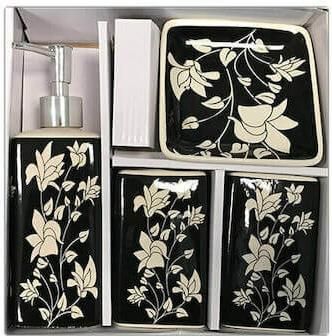 Σετ Μπάνιου For Home 603231-B Κεραμικό 4τμχ Πολύχρωμο