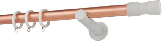 Κουρτινόξυλο Βέργας Zogometal Architect Collection Μονό A4142 Άσπρο 1.60m