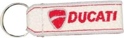 Μπρελόκ Ducati 4811-k Δερματίνη Λευκό