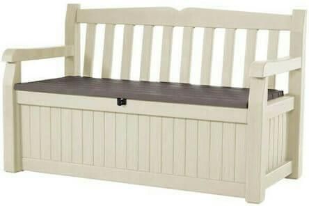 Καναπές – Μπαούλο Keter Eden Garden Bench 265lt 17190198 Μπεζ