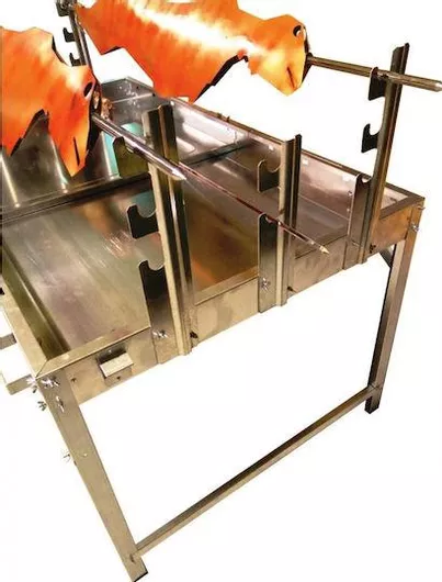 Ψησταριά Αρνιού Pitsilos 145x85cm Διπλή Συρταρωτή