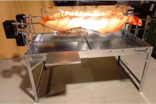 Ψησταριά Αρνιού Pitsilos 145x85cm Διπλή Συρταρωτή