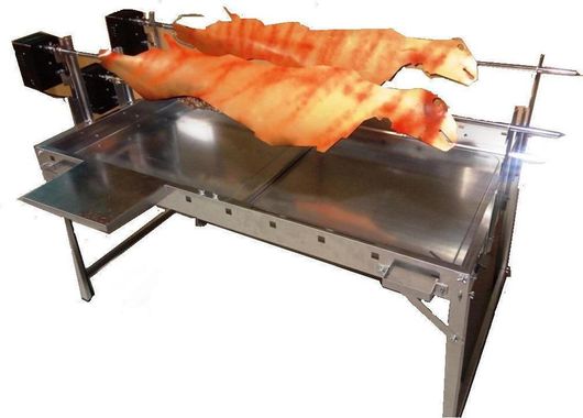 Ψησταριά Αρνιού Pitsilos 145x85cm Διπλή Συρταρωτή