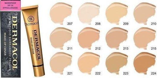 Foundation Dermacol Cover Waterproof SPF30 Hypoallergenic 213 30gr