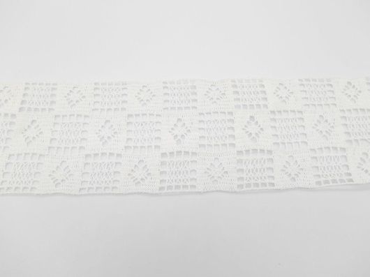 Δαντέλα Βαμβακερή Λευκή No 14 με Φάρδος 8 cm 19774