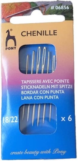 Βελόνες Pony 06856 για Κέντημα Size 18/22 6τμχ