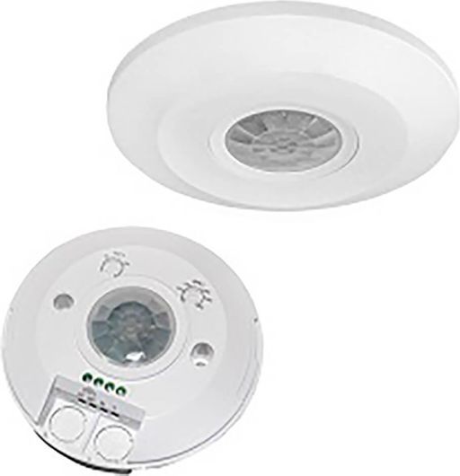 Αισθητήρας Κίνησης Adeleq με Εμβέλεια 6m Υπερύθρων Επίτοιχος Slim 2000W 10Α IP20 με ανίχνευση 360° έως Λευκός