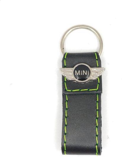 Μπρελόκ Mini 7643-k Δέρμα Μαύρο