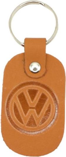 Μπρελόκ Volkswagen 6347-k Δέρμα Καφέ