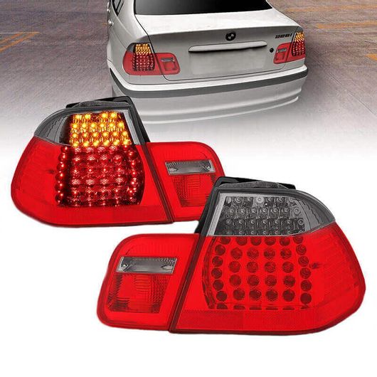 Σετ Πίσω Φανάρια Eagle Eyes για BMW 3 E46 Sedan 01-05 LED Κόκκινα/Φιμέ