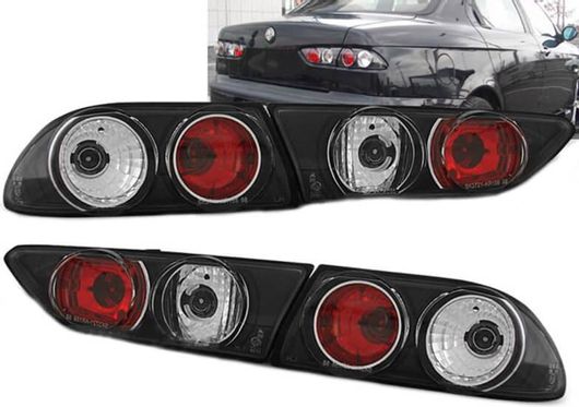 Σετ Πίσω Φανάρια Sonar για Alfa Romeo 156 98-03 Μαύρα
