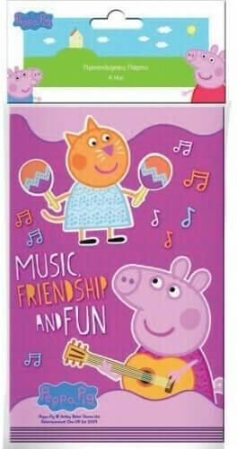 Προσκλήσεις για Πάρτυ Πέππα το Γουρουνάκι 6τμχ