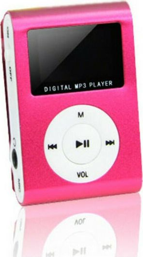 MP3 Player Ezra MP3-2 με Οθόνη LCD & Υποδοχή Κάρτας SD/TF Ροζ 