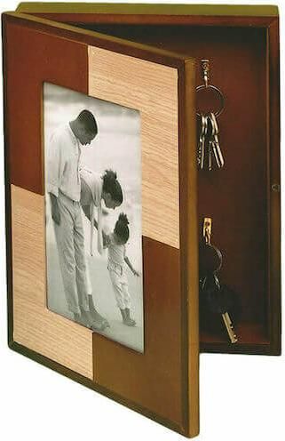 Κλειδοθήκη Τοίχου For Home WY-9153 με Κορνίζα Ξύλινη