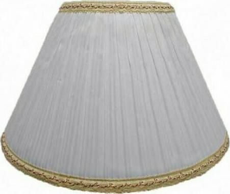 Καπέλο Φωτιστικού For Home Υφασμάτινο Φ45 Λευκό