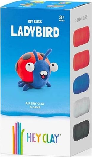 Πηλός Hey Clay DIY Bugs Πασχαλίτσα για 3+ Ετών