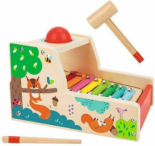 Μεταλλόφωνο Tooky Toys με Σφυράκι TH406