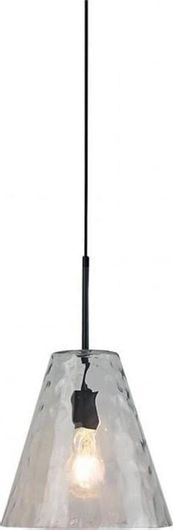 Κρεμαστό Φωτιστικό V-TAC 3881 Μονόφωτο 270mm Γυαλί Κώνος Διάφανο