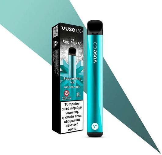 Ηλεκτρονικό Τσιγάρο Vuse Go - Peppermint Ice μιας Χρήσης 20mg/ml