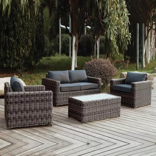 Σετ Σαλονιού Εξωτερικού Χώρου Woodwell με Μαξιλάρια Arizona Triple 4τμχ