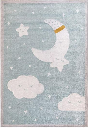 Παιδικό Χαλί Μηχανής Ezzo Fairytale Sky Ezzo A171Ax6 Πάχους 9mm 160x230cm