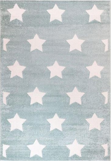 Παιδικό Χαλί Μηχανής Ezzo Fairytale Stars Ezzo 7570Ax6 Blue Πάχους 9mm 160x230cm