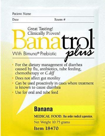MedTrition Banatrol Plus with Bimuno Prebiotic for Diarrhea Net Weight 10,75 gr.Pineapple-Banana